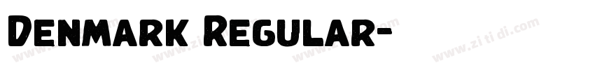Denmark Regular字体转换 Denmark Regular字体转换